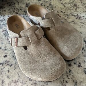 Birkenstock Boston Clog Suede Leather